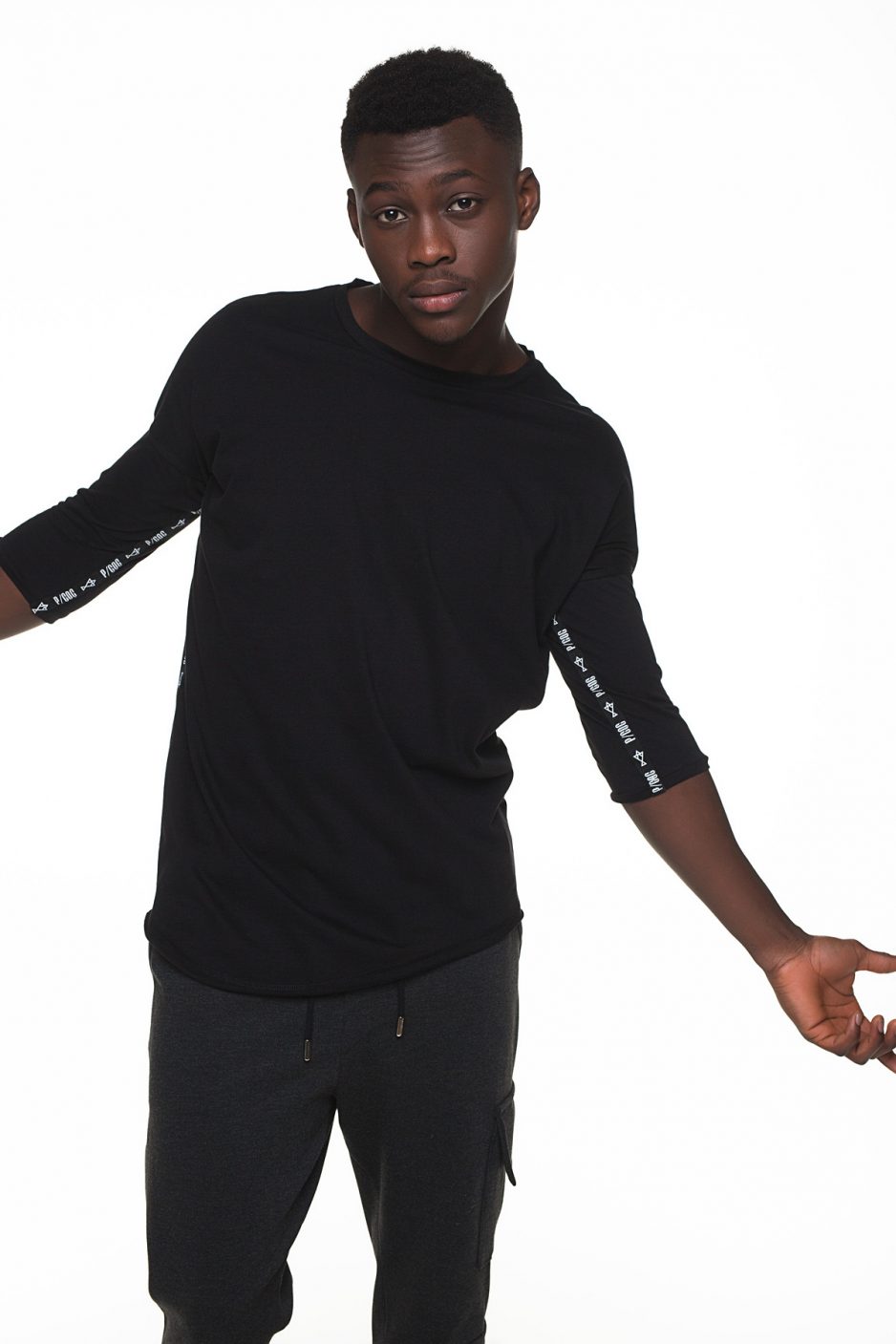 T-shirt with P/COC tape on the side