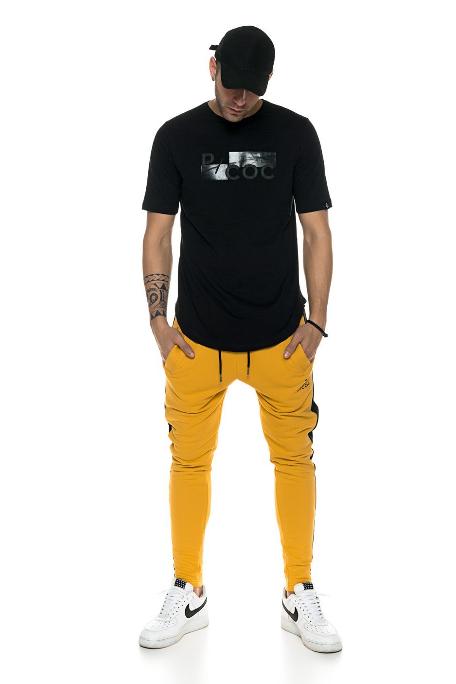 T-shirt with P/COC embroidery in front